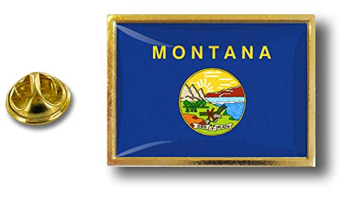 Akachafactory pin flaggenpin flaggen Button pins anstecker Anstecknadel sammler usa Montana von Akachafactory