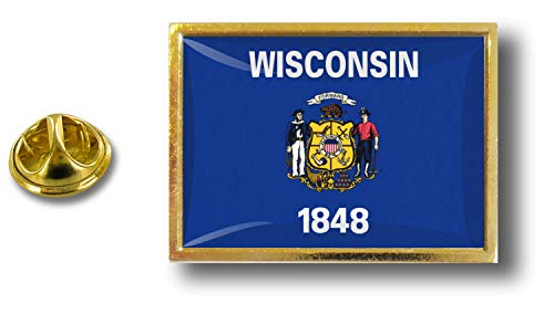 Akacha pin flaggenpin flaggen Button pins anstecker Anstecknadel sammler usa Wisconsin von Akachafactory