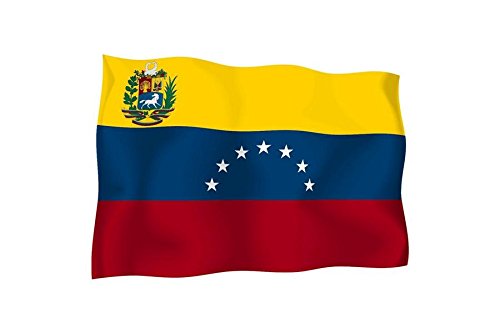 Akachafactory Sticker Selbstklebend Flagge Außen Vinyl Auto Moto Venezuela venezuelien von Akachafactory