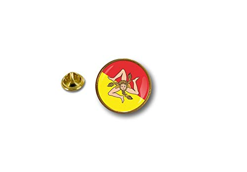 Akachafactory pin Button pins anstecker Anstecknade Biker flaggen Flagge Fahne sizilien von Akachafactory