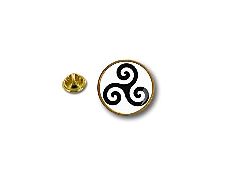 Akachafactory pin Button pins anstecker Anstecknade keltische triskel triskell Triskele von Akachafactory