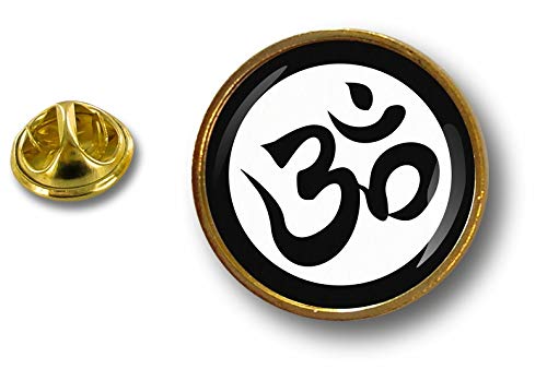 Akachafactory pin flaggen Button pins anstecker Anstecknadel ohm om Hinduismus Hindu von Akachafactory