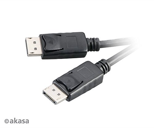 AKASA Compatible DisplayPort Kabel 2m - schwarz von Akasa