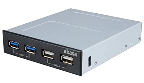 Akasa 3.5'' Zoll Interconnect S Vorderseite USB 3.0 Frontplatte, USB 3.0 Front Panel und Hub, AK-ICR-12V3 Akasa 3.5'' Zoll Interconnect S Vorderseite USB 3.0 Frontplatte, USB 3.0 Front Panel und Hub, AK-ICR-12V3 von Akasa