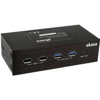 Akasa AK-HC-11BK USB-C® (USB 3.2 Gen 2) Fronteinschub Schwarz von Akasa