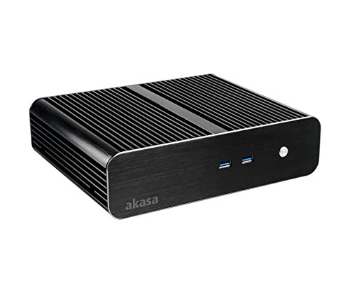 Akasa Euler S schwarz Computer Fall – Schwarz Computer (PC, Aluminium, Mini-ITX, Box, 6,3 cm 228 mm) von Akasa