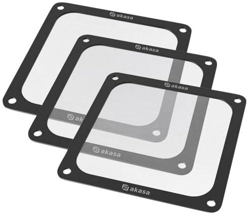 Akasa GRM12-M01-BKT3 PC-Lüftergitter mit Filter 120 x 120 mm 3 St. von Akasa