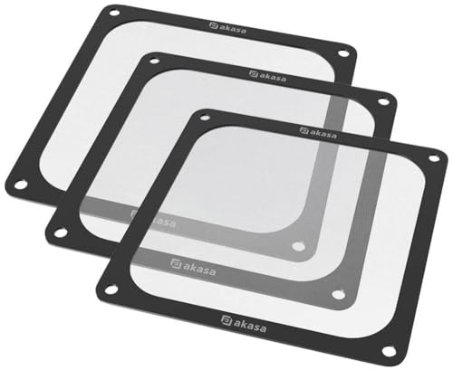 Akasa GRM14-M01-BKT3 PC-Lüftergitter mit Filter 140 x 140 mm 3 St. von Akasa