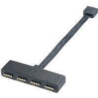 Akasa Computer Anschlusskabel [1x RGB LED Stecker - 4x RGB LED Buchse] 0.10m Schwarz von Akasa