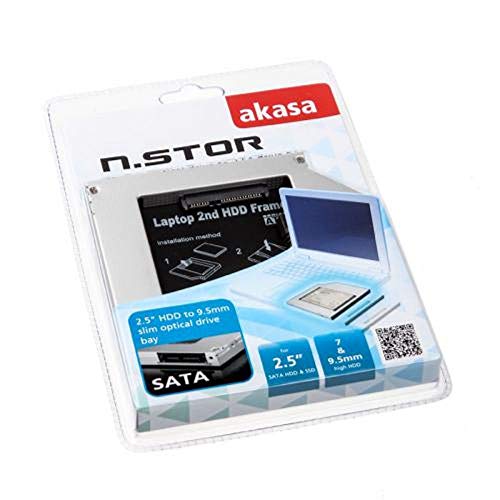 Akasa N. Stor S9 – HDD/SSD Hüllen (grau, Aluminium, Kunststoff) von Akasa