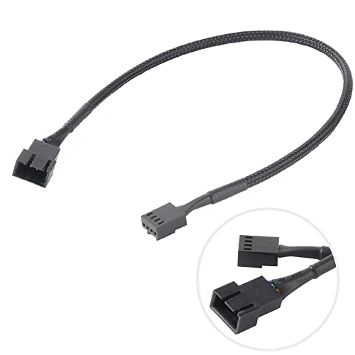 Akasa PWM-Lüfter-Verlängerungskabel | 4-polige Stecker auf Buchsen | Kompatibel mit PWM- und 3-poligen Lüftern | Für Computer-Kühlungslüfter und PC-Gehäuselüfter | 30cm | AK-CBFA01-30 Akasa PWM-Lüfter-Verlängerungskabel | 4-polige Stecker auf Buchsen | Kompatibel mit PWM- und 3-poligen Lüftern | Für Computer-Kühlungslüfter und PC-Gehäuselüfter | 30cm | AK-CBFA01-30 von Akasa