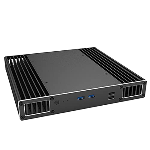 Akasa Plato PX, PC Low Profile lüfterloses Gehäuse für Intel 8th Gen NUC (Provo Canyon), 100% Aluminium-Kühlkörper CPU-Kühlung, Unterstützt 2,5" SSD HDD und VESA-Montage, A-NUC51-M1B von Akasa