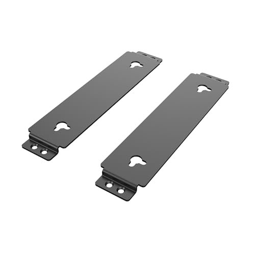 Akasa Turing Case VESA Mounting Kit | Vertically Mounted | Attach to All VESA Mounting Devices (Monitors and TVs) | Black Aluminium | 2 Brackets | A-NUC95-BKT von Akasa