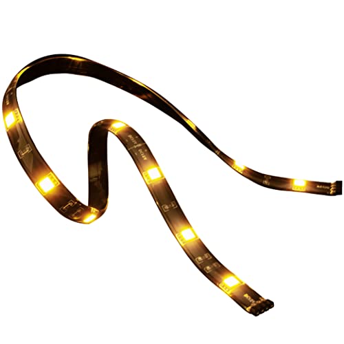 Akasa Vegas M - Gold | Magnetischer LED-Lichtstreifen | 50 cm | für PC-Gehäusebeleuchtung, Computergehäuse DIY Beleuchtung | Inklusive 2 LED 4-poliger Header | Molex 4-poliger Stecker | AK-LD11-50GD Akasa Vegas M - Gold | Magnetischer LED-Lichtstreifen | 50 cm | für PC-Gehäusebeleuchtung, Computergehäuse DIY Beleuchtung | Inklusive 2 LED 4-poliger Header | Molex 4-poliger Stecker | AK-LD11-50GD von Akasa