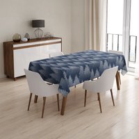 Winter Trend Tischdecke|Kiefer Unter Schnee Tischplatte|Weihnachtsbonbons Tischdekoration|Einweihungsparty Rote Beeren Tischplatte|Weihnachtsdeko von AkasiaHomeDesign