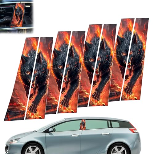 4 Stück B Säulen Aufkleber,auto Aufkleber B Säule,aufkleber Mittelsäule Auto,mittelsäule Aufkleber, Auto-Mittelsäulenaufkleber,Außentür-Fenster-Säulenpfosten,Schwarzer Wolf Verschlingt In Flammen 4 Stück B Säulen Aufkleber,auto Aufkleber B Säule,aufkleber Mittelsäule Auto,mittelsäule Aufkleber, Auto-Mittelsäulenaufkleber,Außentür-Fenster-Säulenpfosten,Schwarzer Wolf Verschlingt In Flammen von Akayoo