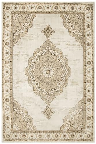 Eleganter Teppich mit Ornamentmuster zart modisch klassisch Wohnzimmerteppich (160x230cm) von Akcila