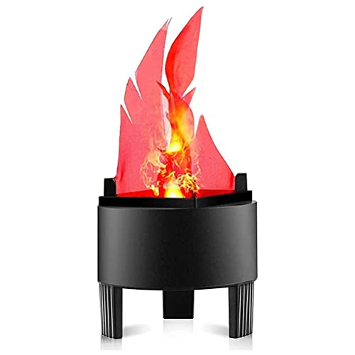 Akemaio 3D künstliche Flamme Lampe 3D gefälschte Feuerlampe Realistische Flamme Bühneneffekt Licht LED Lagerfeuerlampe Weihnachten Neujahr Club Dekor von Akemaio