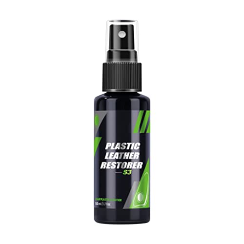 Akemaio Generisches Autoplastik & Lederrestaurator, Plastics Cleaner Conditioner Restorer Sprühschaum Einfach zu verwendende Renovierungspaste - 50 ml von Akemaio