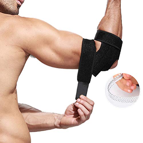 Akemaio Komprimierte Ellenbogen Bandage Einstellbare Elbow Support Pad Arm Strap Ellenbogenbandage Unterstützung für Tennis Golf Basketball Fußball von Akemaio