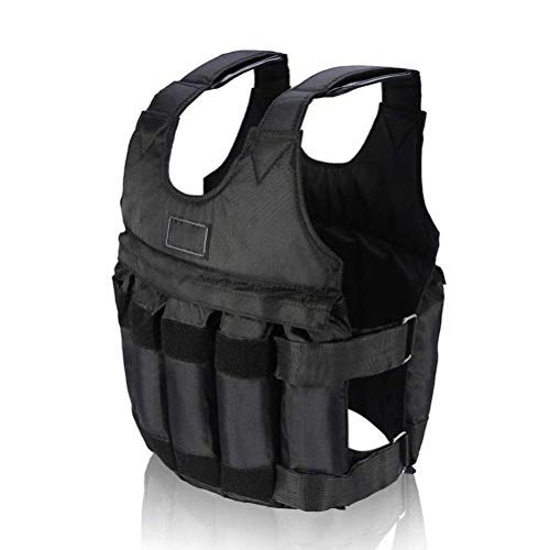 Akemaio Weighted Vest Multi Pockets Einstellbare Gewichte Jacke Loading Weighted Vest zum Laufen Gewichtheben Fitness-Übung von Akemaio