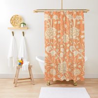 Boho Vogel Duschvorhang Umweltfreundliche Wasserdichte Jugendstil Vögel Vorhang Erdbeeren Decor Mit Haken von Akesem