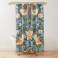 Duschvorhang Vögel, Öko-Duschvorhang, Boho-Bad-Dekor, Duschvorhang, Jugendstil, Wasserdicht Mit Haken, 100% Recyceltes Polyester Duschvorhang Vögel, Öko-Duschvorhang, Boho-Bad-Dekor, Duschvorhang, Jugendstil, Wasserdicht Mit Haken, 100% Recyceltes Polyester von Akesem