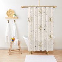 Sonnen Und Mond Duschvorhang, Spiritueller Vorhang, Tarotvorhang, Umweltfreundliches Polyester, Wasserfest, Extra Strapazierfähig Sonnen Und Mond Duschvorhang, Spiritueller Vorhang, Tarotvorhang, Umweltfreundliches Polyester, Wasserfest, Extra Strapazierfähig von Akesem
