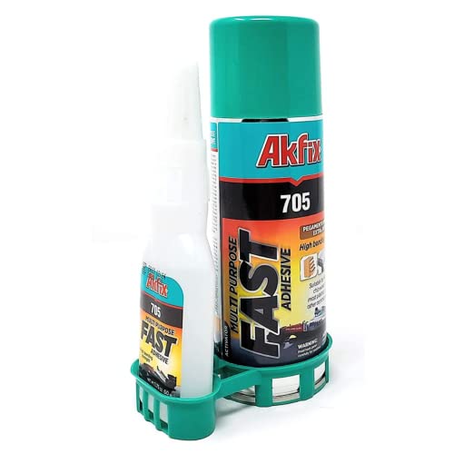 Akfix 705 extra starker Profi Alleskleber mit 200ml Spray Aktivator für universelle Reperaturen mit hoher Haftfestigkeit von Akfix