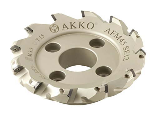 AKKO Face Milling, Milling Tools, Alpha Coated CNC Machining Tools, Milling Cutter, Industrial Metal Working Tools, AFM45-SE12-D050-A22-Z04-H von AKKO
