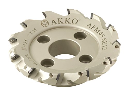 AKKO Face Milling, Milling Tools, Alpha Coated CNC Machining Tools, Milling Cutter, Industrial Metal Working Tools, AFM45-SE12-D063-A22-Z05-H von AKKO