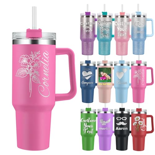Thermobecher Personalisierter mit Henkel und Strohhalm 1200ml Becher mit Namen, Logo, Geburtsblume und Text Personalisierte Geschenke für Männer und Frauen Vatertagsgeschenk Muttertagsgeschenke Thermobecher Personalisierter mit Henkel und Strohhalm 1200ml Becher mit Namen, Logo, Geburtsblume und Text Personalisierte Geschenke für Männer und Frauen Vatertagsgeschenk Muttertagsgeschenke von Akmxem