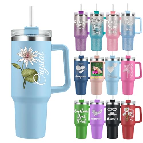 Thermobecher Personalisierter mit Henkel und Strohhalm 1200ml Becher mit Namen, Logo, Geburtsblume und Text Personalisierte Geschenke für Männer und Frauen Vatertagsgeschenk Muttertagsgeschenke Thermobecher Personalisierter mit Henkel und Strohhalm 1200ml Becher mit Namen, Logo, Geburtsblume und Text Personalisierte Geschenke für Männer und Frauen Vatertagsgeschenk Muttertagsgeschenke von Akmxem