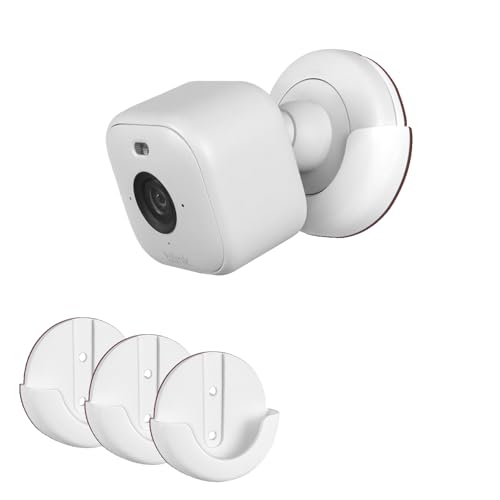 Akoemxeeo Halterung für die Neue Blink Mini 2, 3M Starke Klebehalterung Wandhalterung für Blink Mini 2, Starkes & Stabiles Wandhalter Halterungen Zubehör für Blink Mini 2, Kein Bohren, Weiß, 3 Stück von Akoemxeeo