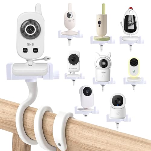 Akoemxeeo Halterung für GHB Babyphone, Universell Baby Kamera Halter für Philips Avent Babyphone, Befestigung Babyfon Ständer für momcozy/ieGeek/BOIFUN Babyphone, Handyhalter Holder Babyphone Zubehör von Akoemxeeo