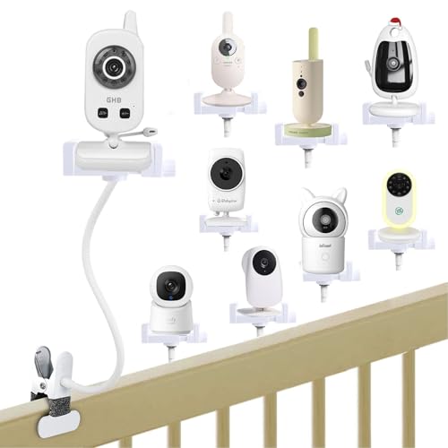 Halterung für GHB Babyphone, Universell Baby Kamera Halter für Philips Avent Babyphone, Klemmerhalter Babyfon Ständer für momcozy/ieGeek/BOIFUN Babyphone, Handyhalter Monitor Holder Zubehör von Akoemxeeo