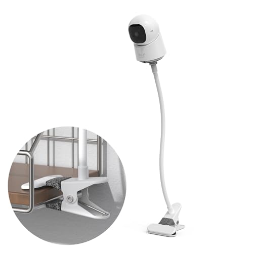 Kamera Halterung für eufy Security Indoor Cam C210 & C220, Verstellbare Klammer Halter für eufy Indoor Cam C220/C210, Klemmhalter Ständer Mounting Bracket Clip Zubehör für eufy Innen Cam C210 & C220 von Akoemxeeo