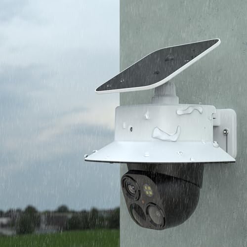 Kamera Regenschutz für eufy Security SoloCam S340, Outdoor Camera Sonnenschutz Kamera Zubehör für eufy SoloCam S340, Schützt die Kamera vor Staub & UV-Strahlen, 2 Stück von Akoemxeeo