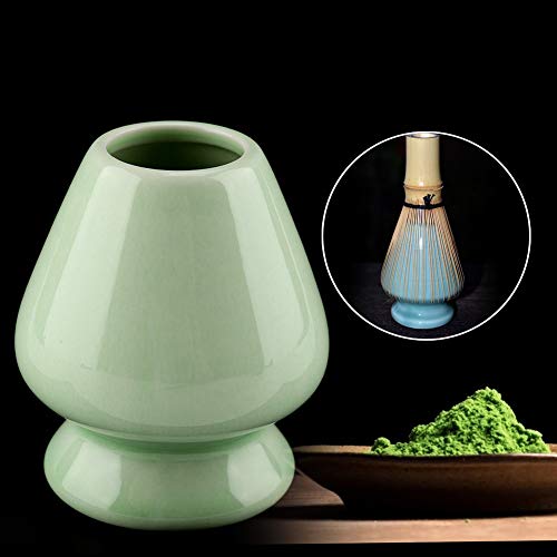 1 Stück Matcha Schneebesen Ständer Keramikhalter für Bambus Matcha Chasen für Tee-Set-Zubehör (Grün) von Akozon