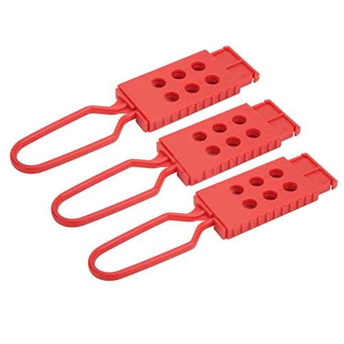 3 Stück Tag Out Lock Out Hasp 6 Löcher Nylon Sicherheits-Vorhängeschloss Hasp für Elektrische Isolierung, Multifunktionales Zubehör für den Heimgebrauch von Akozon