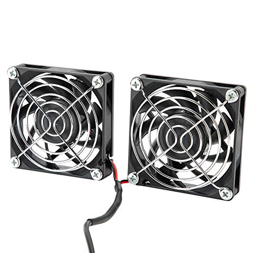 5V USB Power Cooling Dual Fan Router Wärmeableitung Kühler für ASUS RTAC68U AC86U EX6200 Tengda AC15 Ac Infinity USB Fan von Akozon