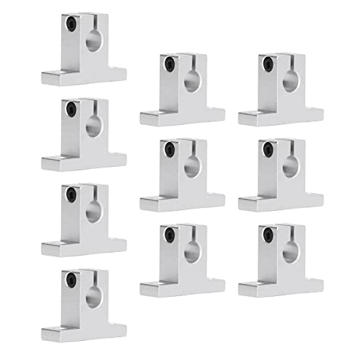 Akozon 10 PCs Linear Motion Rail Guide Unterstützt Aluminium -Legierungsstangenhalterung mit Hoher Belastungskapazität für 3D -Drucker, Industrie Roboter und Automatisierungsgeräte von Akozon