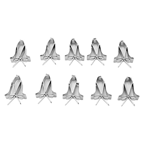 Akozon 10 Pack Weniger Stahl -Papageien -Obst und Gemüseklammern Langlebiger Lebensmittelhalter für Vögel, Hamster und Kaninchen von Akozon