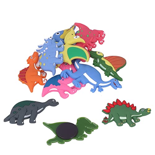 Akozon 12 Pcs Süße Dinosaurier -Kühlschrankmagnete Weiche Silikon 3D -Magnete mit Starkem Magnetismus für Kühlschrank und Küchendekoration Akozon 12 Pcs Süße Dinosaurier -Kühlschrankmagnete Weiche Silikon 3D -Magnete mit Starkem Magnetismus für Kühlschrank und Küchendekoration von Akozon