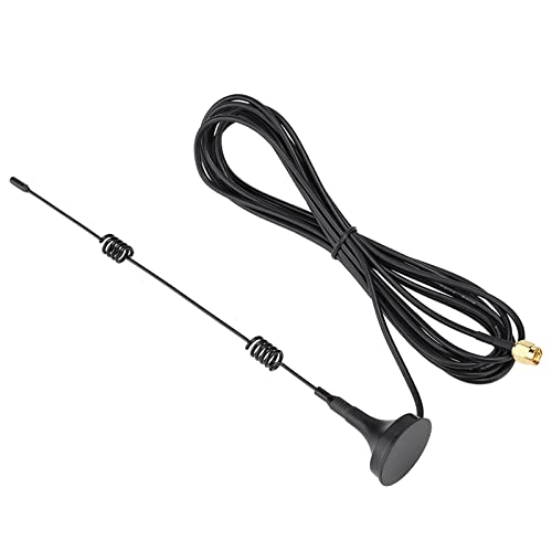 Akozon 2,4 GHz 8 DBi WLAN-Antenne, SMA-Stecker mit Magnetfuß, Hohe Verstärkung für, WLAN-Modul, Router, Netzwerkkarte (3 Meter lang) von Akozon