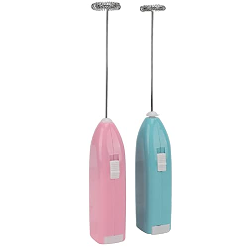 Akozon 2 -teiliges Mini -Handmixer Hochgeschwindigkeits Elektrorührer für Einen Handbetrieb Langlebiger Rostfester Stahl Ideal für Kaffee, Farbe und Mehr von Akozon