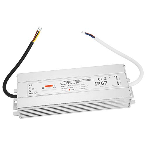 Akozon 24 V 120W Wasserdichte LED -Netzteil, 5A -LED Treibertransformator mit Dimmfähigkeit und Überlastschutz für Lichtstreifen und Innenbeleuchtung von Akozon