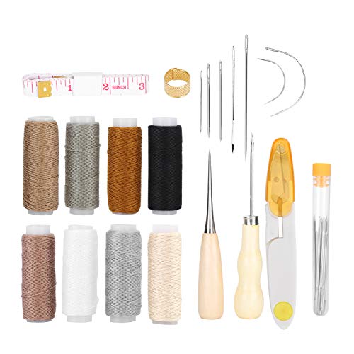 Akozon 29 -teilige Premium -Ledernähungs Kit Nadeln, Faden, Scheren und Reparaturwerkzeuge für handgefertigte Handwerks Akozon 29 -teilige Premium -Ledernähungs Kit Nadeln, Faden, Scheren und Reparaturwerkzeuge für handgefertigte Handwerks von Akozon