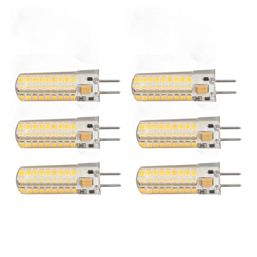 6Pcs GY6.35 LED Birne 7W AC DC12V 700lm 72 LEDs 360 Dee LED Mais Glühbirne für Pendelleuchten Deckenleuchten) (Warmes Licht) von Akozon