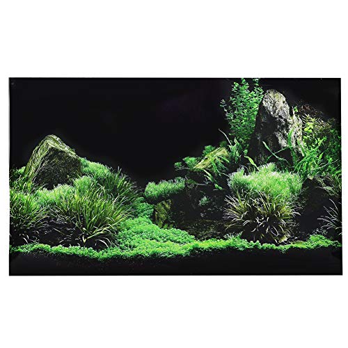 Akozon Aquarium, Grashintergrund, Wasserfischbecken, Meeresboden, Wasserdekoration, Malerei, Dekoration, Malerei, PVC-Aufkleber, 61 X 30 cm (91 * 50cm) von Akozon